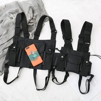 Sac de poitrine, sac de veste, streetwear tendance, sac tactique multi-poches, sac de veste original pour hommes