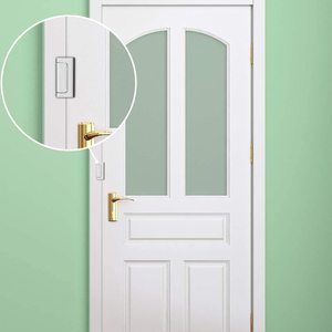 Cerradura de Seguridad para Puerta de Aluminio Plateada con Refuerzo y Tope de 3 Pulgadas, Soporta 800 Libras para Puertas Abatibles Hacia Adentro - Product Image 5
