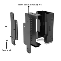Amplificateur en tôle 3u Rack Mount Cabinet case Amplificateurs BOX Aluminium Rack Enclosure Distribution Equipment Enclosure