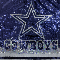 T-shirt ample décontracté à sequins grande taille, style football américain hip-hop, crop top pour femme, Dallas Cowboys