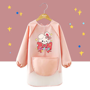 <span class=keywords><strong>Tablier</strong></span> imperméable en TPU à manches longues pour enfants, à porter à l'envers, pour la maternelle, garçons et filles, motif animaux de dessin animé - Product Image 6