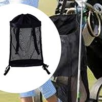 Sac de rangement arrière pour chariot de golf en polyester imperméable avec fermeture éclair et poche en filet pour accessoires de sport