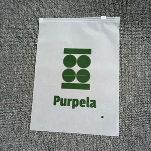 Красивый индивидуальный логотип, Экологически чистая упаковка для одежды на молнии, матовый пластиковый пакет на молнии