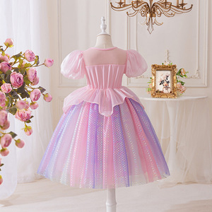 Robe de princesse sirène pour filles, robe de fée pour enfant, robe d'anniversaire pour fille - Product Image 3