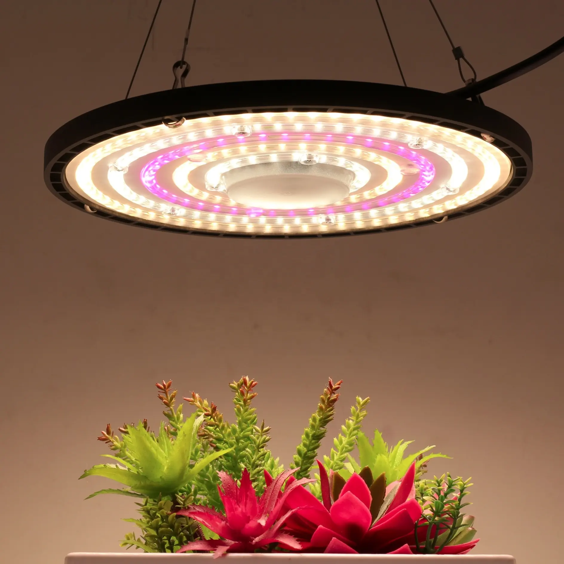 Lâmpada led com espectro completo, luz vermelha e rosa para crescimento, AC85-265V w, 100w e 150w, lâmpada para plantas em área interna, para mudas, véu e flores