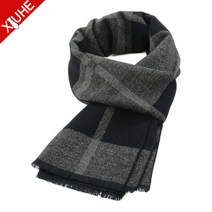 Bufandas Personalizadas para Hombre, Cálidas, Largas y Suaves, Estampadas, de Alta Calidad, con Borlas a Cuadros, Bufanda Gruesa Clásica de Jacquard de Rayón - Product Image 2