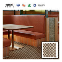 Mosaïque de carreaux de céramique d'escalier personnalisé étanche au design de restaurant vintage pour mur, sol et dosseret