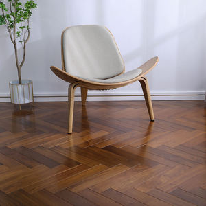 Pavimento in Legno <span class=keywords><strong>Massello</strong></span> di Noce a Spina di Pesce a 3 Strati con 1 Listello in <span class=keywords><strong>Rovere</strong></span> - Product Image 3