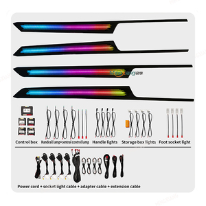 Kit de luz ambiental para Volkswagen <span class=keywords><strong>Arteon</strong></span> 2021-2024, tira de lámpara de ambiente Interior de coche, luz ambiental para iluminación ambiental <span class=keywords><strong>Arteon</strong></span> - Product Image 1