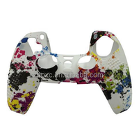 Étui de protection pour PS5 DualSense Controller Skin Poignée en silicone antidérapante avec goujons pour accessoires de jeu PS5 Playstation 5