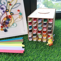 Boîte de bandes de quilling professionnelle pour les enseignants et les élèves de maternelle