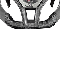 Volant en cuir et fibre de carbone Mercedes Benz W204 compatible avec Cla C117 W176 W212 W213 W207 W218 X204 W117 S204 C204 C63 AMG