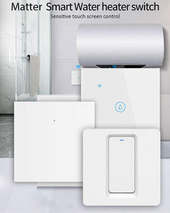 MT-101BMN US Matter Interruptor de pared táctil inteligente WiFi con temporizador para calentador de agua de alta potencia, interruptor de CA 20A/40A para caldera, Hogar Inteligente - Product Image 2