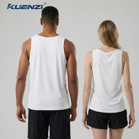 Débardeur unisexe Kuenzi 63% coton 37% élasthanne 220GSM doux et respirant, col rond, grande taille 4X pour homme