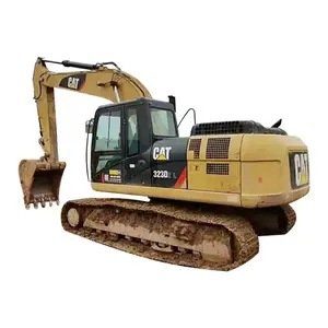 Heavy duty usado 23 toneladas escavadeira hidráulica máquina CAT323D2L construção equipamentos fornecedor atacado