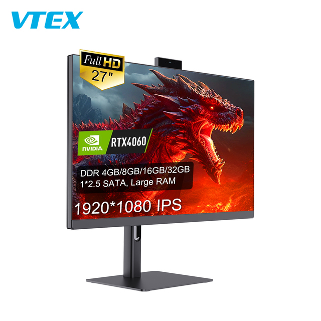 27\" Superb Heat Dissipation RTX4060 AIO Gaming PC Desktop Monoblock All-in-One Gamer with LCD Display and DDR4 RAM