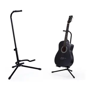 Jelo TH-I Cơ Bản Có Thể Điều Chỉnh Gấp Đứng Acoustic Guitar Điện Bass Guitar Màu Đen Nhạc Cụ Có Nhạc Phần Phụ Kiện