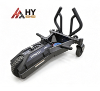 Luge de Résistance Portable HY Factory Direct avec Poids Ajoutables, Luge de Sprint Ponderée en ABS/Acier, Recharge USB pour la Salle de Sport et la Maison