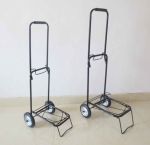 Factory Price Steel Tube 0.6mm Wheel Diameter 14cm Folding Shopping <b>Trolley</b> <b>Luggages</b> Cart Shopping Cart Portable <b>Trolley</b> - Product Image 2