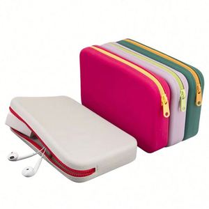 Wholesale Fashion Candy Pattern Handheld Travel <b>Case</b> Zipper Durable for Cosmetic <b>Makeup</b> Bags <b>Brush</b> Pouch Coin Purse Handle - Product Image 3