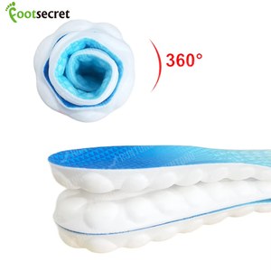 Solette per scarpe pesanti da uomo in pu super morbido cuscino da massaggio <span class=keywords><strong>suola</strong></span> <span class=keywords><strong>memory</strong></span> <span class=keywords><strong>foam</strong></span> 4d tecnologia cloud solette sportive e comfort - Product Image 2