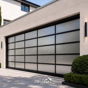<span class=keywords><strong>Porte</strong></span> de <span class=keywords><strong>garage</strong></span> moderne en <span class=keywords><strong>aluminium</strong></span> à double battant vertical, automatique, électrique, à lames pliantes, pour villa et <span class=keywords><strong>garage</strong></span> commercial - Product Image 4