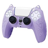 Étui de protection en silicone pour manette PS5, accessoires pour console de jeu, antidérapant, doux, avec oreilles de chat, housse de protection pour manette