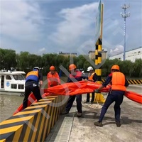 HOKBG haute qualité gonflable et flottant pvc barrage de confinement des déversements d'hydrocarbures et barrière contre les inondations