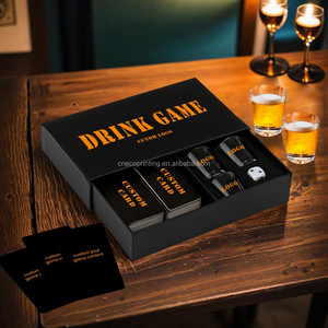 Nhà Sản Xuất Tùy Chỉnh Giấy Thiết Kế In Ấn Vui Vẻ Dành Cho Người Lớn Bên Uống Say Thẻ Trò Chơi Boong Hộp Với Bắn Kính Và Xúc Xắc - Product Image 2