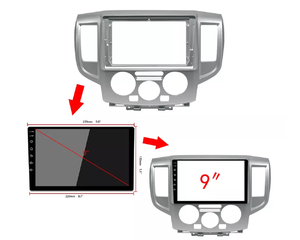 עבור 2009 ניסן Nv200 <span class=keywords><strong>9</strong></span> אינץ <span class=keywords><strong>Dvd</strong></span> לרכב נגן לקצץ לוח מחוונים ערכת וידאו Fascia פנל סטריאו אנדרואיד רכב רדיו מסגרת - Product Image 2