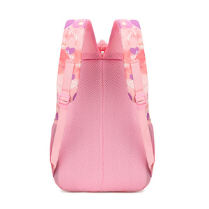 Nylon Printed <b>Backpack</b> 18 In <b>Large</b> <b>Capacity</b> For Girls School Education Love Pattern - Product Image 4