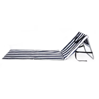 Chaise longue de plage pliable personnalisée en gros, chaise de camping inclinable et portable, chaise de plage à dosser rabattable
