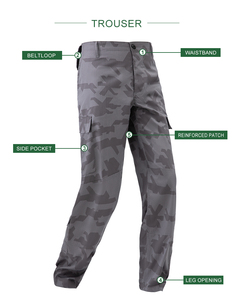 Uniformes de Camuflaje para Exteriores de Poliéster Transpirable de Alto Rendimiento y Alta Calidad, Venta Caliente OEM - Product Image 3