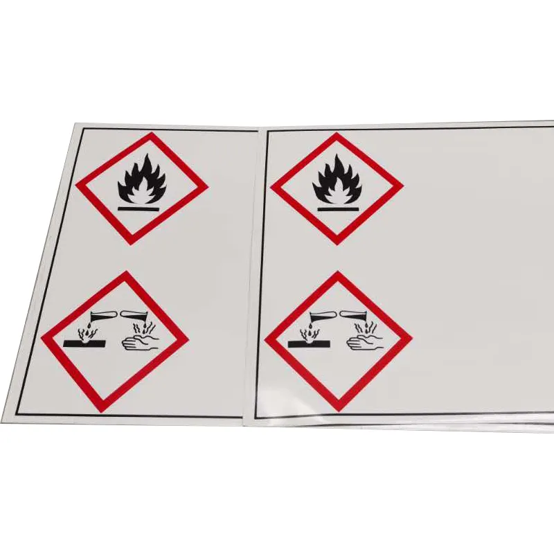 Ocean shipping warning hazardous boat chemical label vinyl stickers dangerous sign weatherproof material