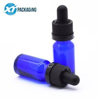 Botol Kemasan Kosmetik Kosong Grosir 1oz 2oz 3oz Silinder Kaca Bening untuk Perawatan Kulit dan Minyak Esensial dengan Pipet Bening