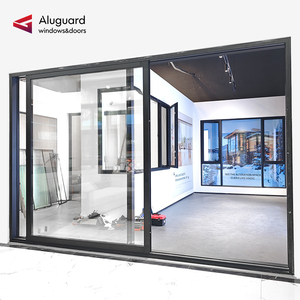Porte de jardin en aluminium, de grande dimension, à cadre mince, garantie 10 ans, style minimaliste - Product Image 3