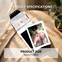 Cartes photo style Instax pour jeux d'anime, personnalisées en usine, haute qualité, type Polaroid, petite quantité minimale de commande prise en charge