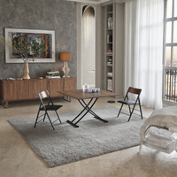 Table basse élévatrice moderne en bois B2482 Mobilier de salle à manger convertible et extensible pour la maison et l'hôtel
