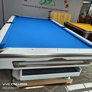 Mesa de Billar de Nueve Bolas de Sexta Generación, Tamaño Estándar, Patas de Acero Duraderas, Estructura de Roble, para Uso en Interiores del Hogar - Product Image 1