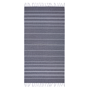 Toalla turca con respaldo de felpa Peshtemal Fouta al por mayor Pestemal Soft OEM personalizado 100 algodón rayas clásicas base blanca Sultan - Product Image 3
