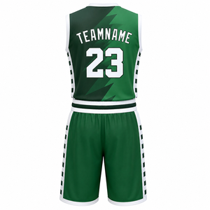 Nouveau style d'uniforme de basketball, design classique, respirant, séchage rapide, imprimé par transfert thermique, 240 g/m², vente en ligne - Product Image 3