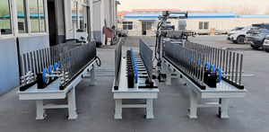 Machine automatique <span class=keywords><strong>de</strong></span> placage <span class=keywords><strong>de</strong></span> profilés <span class=keywords><strong>de</strong></span> cadres <span class=keywords><strong>de</strong></span> portes avec colle thermofusible PUR, pour cadres <span class=keywords><strong>de</strong></span> portes en aluminium/UPVC/<span class=keywords><strong>bois</strong></span>, placage <span class=keywords><strong>de</strong></span> placages/PVC - Product Image 2