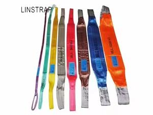 Liniu 1t 2t 3t 4t 5t 10t 폴리에스터 소프트 웨빙 슬링 웹 벨트 컨테이너 평평한 눈을 가진 리프팅 슬링 - Product Image 6