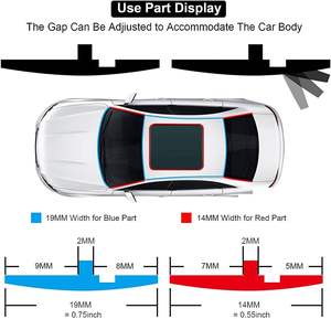 רכב windshield מזג אוויר רצועה הגנה גומי מזג אוויר רצועה לקצץ עבור מכונית משאית גג שמש קדמי - Product Image 6