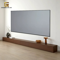 Meuble TV moderne minimaliste en bois massif avec grande capacité pour appartement, villa, meubles de salon sur mesure