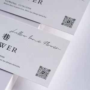 Logotipo personalizado marca papel arte cartões postais ambos os lados impressão obrigado cartões cartões de visita