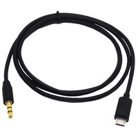 Câble audio AUX pour voiture pour smartphones, adaptateur audio USB vers Micro-USB vers DC 3,5 mm, conducteur en cuivre de 1 mètre