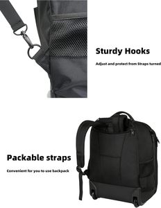 Factory Custom Men Designer Roll Top Travel <b>Backpack</b> Waterproof Durable <b>Anti</b> <b>Theft</b> College School Roll up Laptop <b>Backpack</b> Bag - Product Image 3
