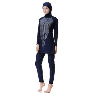 Tùy Chỉnh Khiêm tốn Đồ Bơi Cho Cộng Với Kích Thước Hồi Giáo Phụ Nữ Burkini Femme 3-Mảnh Khiêm tốn Bơi Mặc Hồi Giáo Áo Tắm - Product Image 5