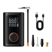 Nouveau compresseur d'air portable sans fil 12V pour voiture, manomètre numérique, arrêt automatique ABS, moniteur de pression des pneus, lumière d'urgence